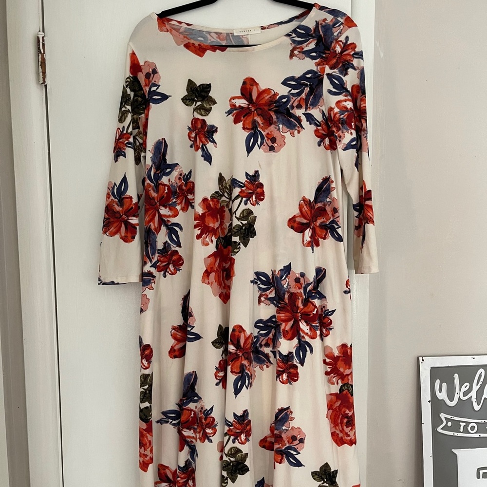 Floral Dress with long sleeves